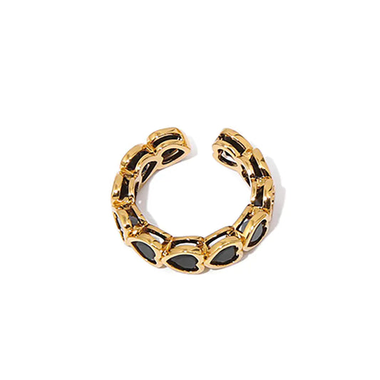 18K Gold Plated Love Heart-Shaped Ring