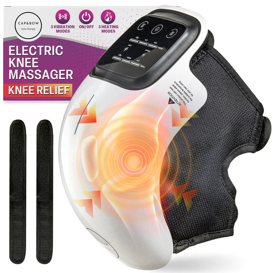 CAP & BOW Knee Massager Heat Red Light Therapy